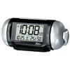 Clock PYXIS Digital Alarm Clock (01: Black Metallic) - Radio Controlled, Loud Alarm, Dimensions: 9.8 X 22.2 X 12.5 Cm (BC401K)
