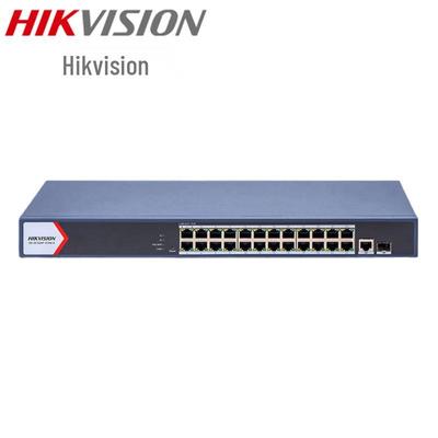 HIKVISION 26-портовый гигабитный управляемый PoE-коммутатор для видеонаблюдения