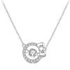 Cartoon Cat Rhinestone Necklace - Fashionable Girly Student Best Friend Chain with Niche Design.