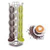 Coffee Capsule Display Rack 24 Cups Tower Stand Storage Shelves Rotatable Anti-Slip Bottom for Dolce Gusto Capsules Coffee Tools