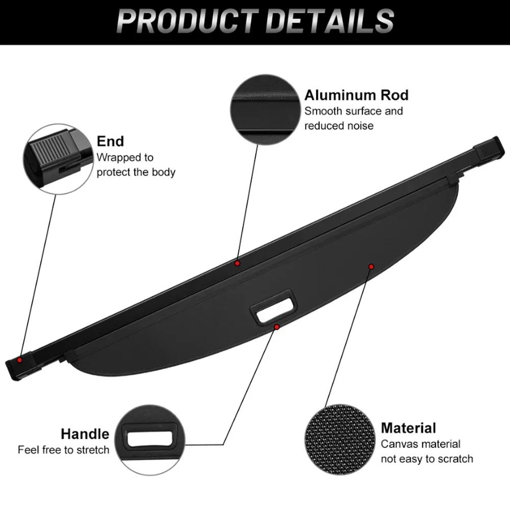 Car Trunk Cargo Cover For Jeep Compass 2007~2017 2008 2009 Storage Luggage Curtain Rack Tray Security Shielding Shade Accessorie
