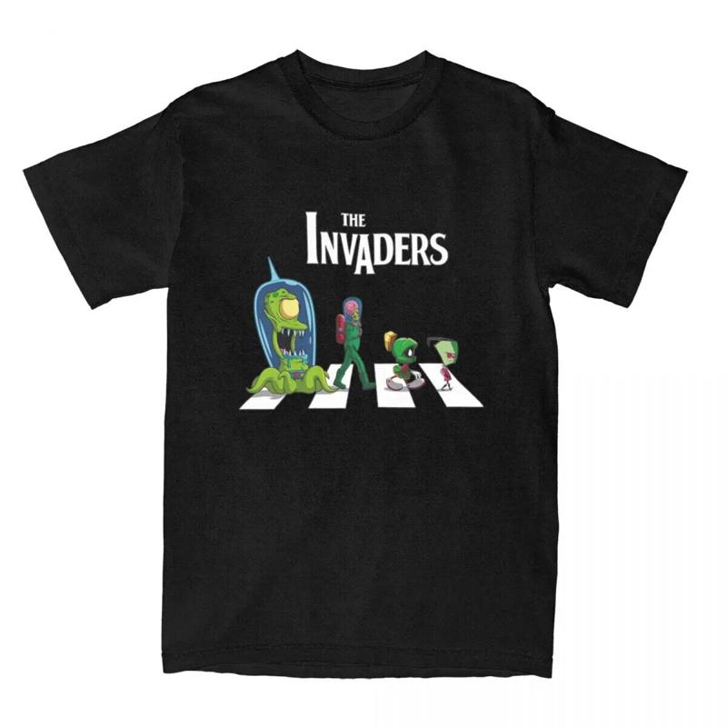 S The Invaders Crosswalk Zims T Shirt Merch 100 Cotton Tops