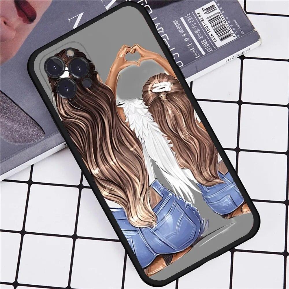 Чехол для телефона «Мама, девочка, сын» для iPhone Samsung Galaxy Redmi Xiaomi Oppo OnePlus Note SA 7 8 9 10 11 12 13 14 20 21 22 23 53 54 Pro Max Plus Ultra