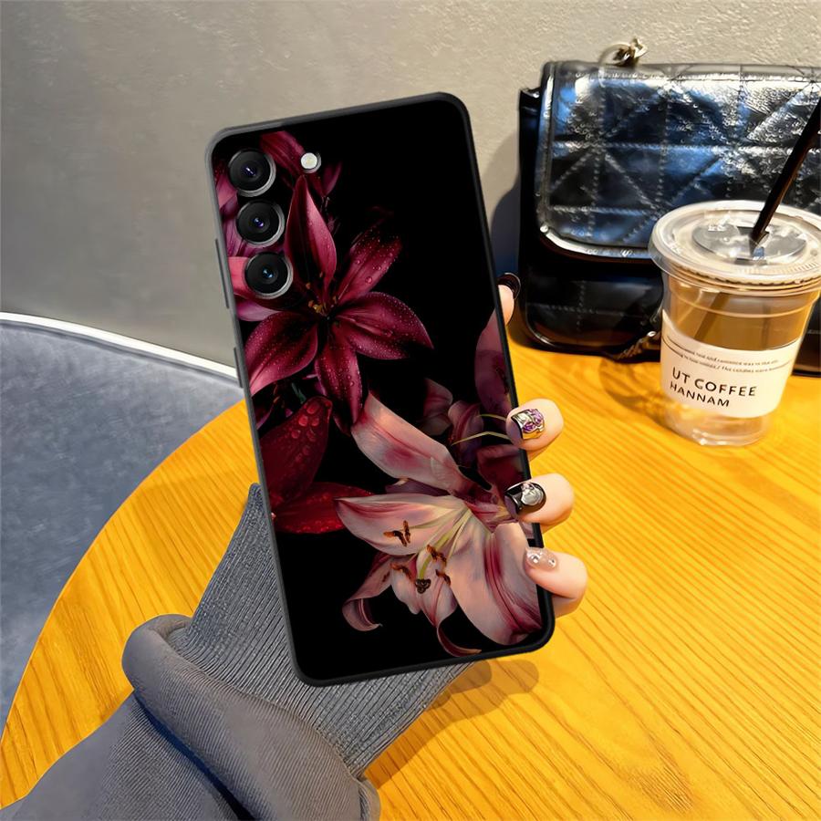 Чехол для телефона с принтом цветка лилии и орхидеи для Samsung Galaxy A50 A15 A05 A17 A12 A04 A13 A20 A16 A40 A06 A70