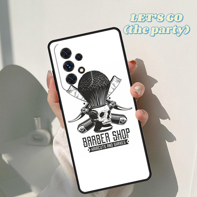 Ножницы парикмахерские Парикмахерский салон Чехол Для Samsung Galaxy A42 A31 A40 A51 A71 A32 A80 A91 A52 A72 A73 A20e A50 A70 A11 A12 Чехол