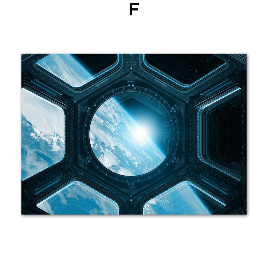 Space X Астронавт Ракета Луна Космическая станция настенные художественные принты холст картины плакат на скандинавскую тему настенные панно для декора гостиной