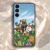 Чехол для телефона P-Plants vs Zombies Game Для Samsung Galaxy A73,31,32,72,41,53,52,71,22,5G,Note,J7,8,9 Мягкий Черный
