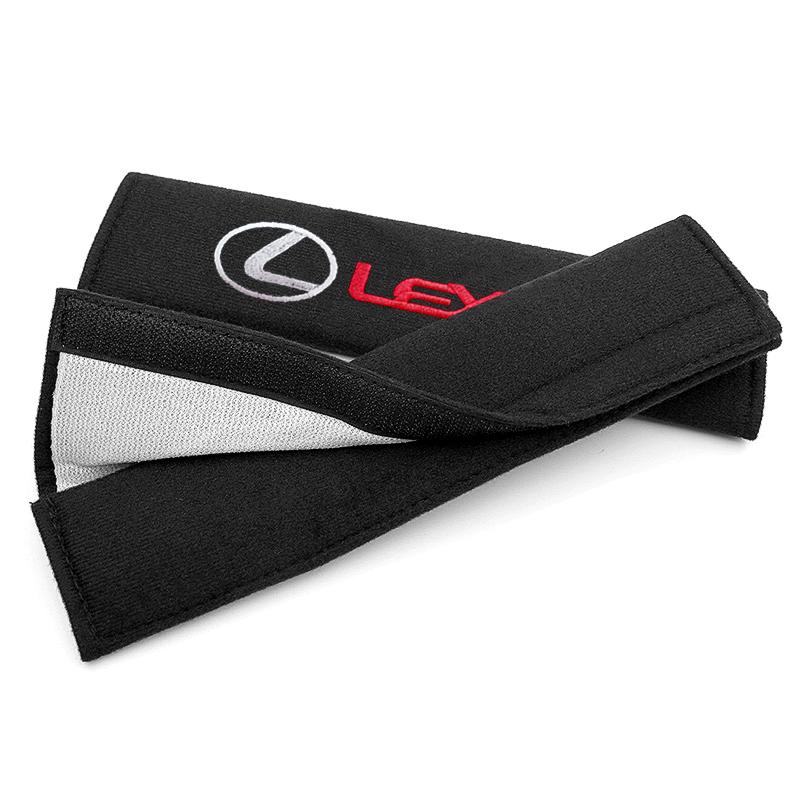 Interior Stickers 2Pcs Car Seat Belt Shoulder Pad Protective Cover Car Accessories For Lexus ES RX NX LS UX LM LX GX LC RZ IS CT
