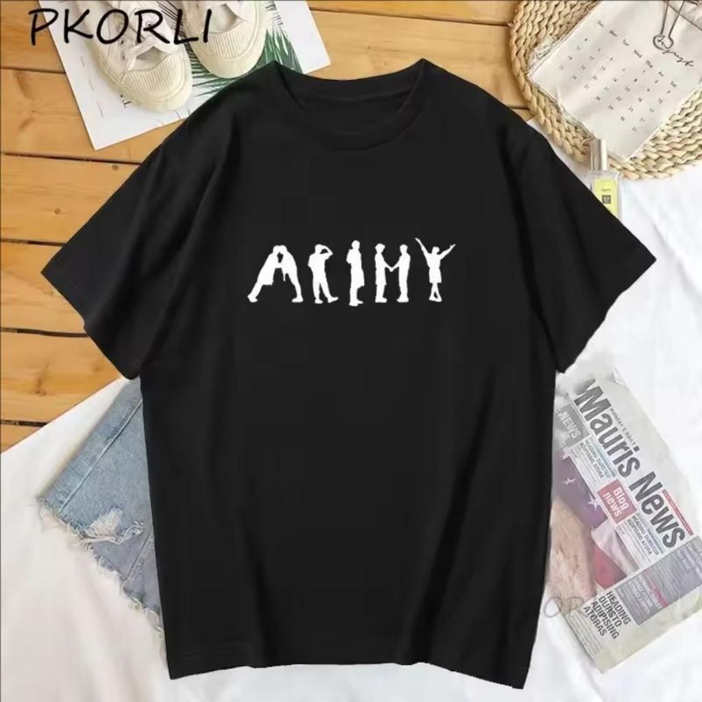 K Pop футболка уличная женская армейская футболка J-Hope разрешение на танцы мужская одежда Bangtan Kpop Merch Top уличная футболки