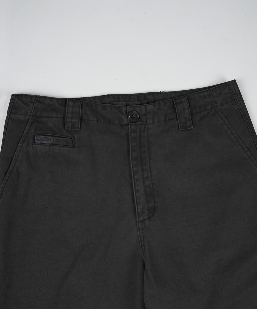 BIRBANTE Хлопковые брюки-чинос с вытачками, подвергшиеся garment-wash - Черный