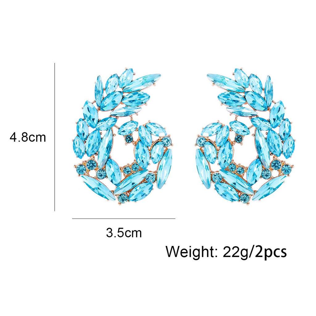 Pinkdudu Модные красочные преувеличенные серьги-капли со стразами, новые висячие серьги с цветами в стиле бохо для женщин, ювелирные изделия, подарки PD1836