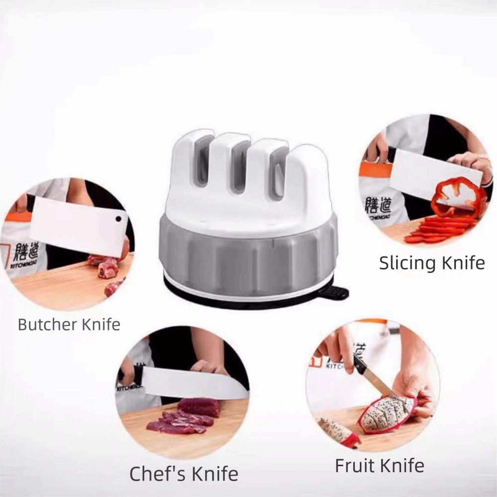3 Stages Sharpening Stone Quick Sharpening Cutter Whetstone Portable Mini Cutter Sharpener  Kitchen