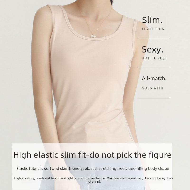 Women's Versatile Summer Camisole: Short, Stylish Outer and Inner Vest, Available In Large Sizes, Perfect for Layering.