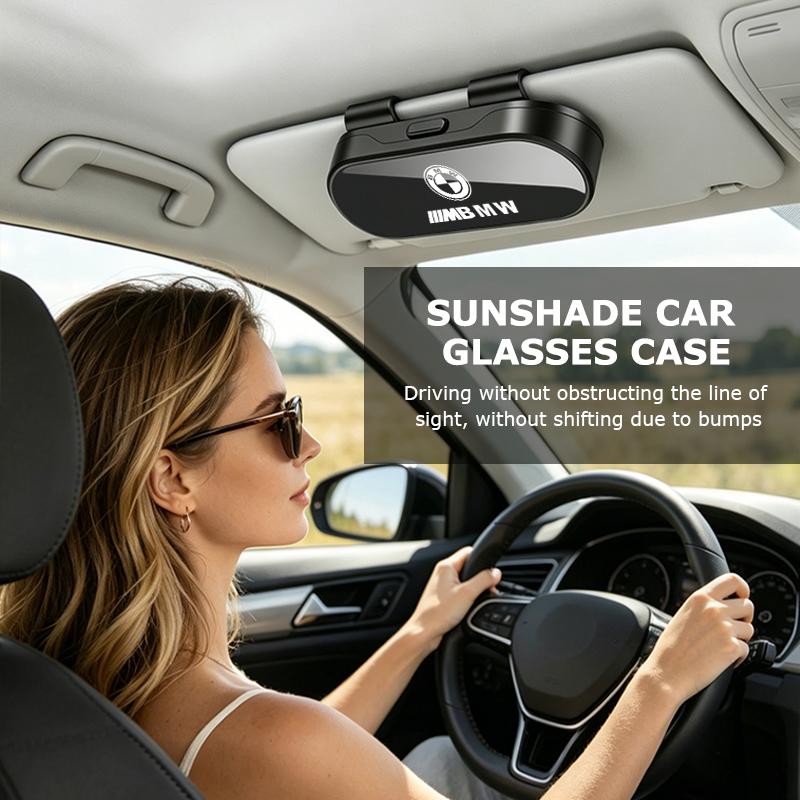Car Sun Visor Glasses Case Organizer Sunglasses Box Visor Sunshade For BMW Performance M E87 E30 E46 E28 F35 G20 E93 F20 X3 X DR3
