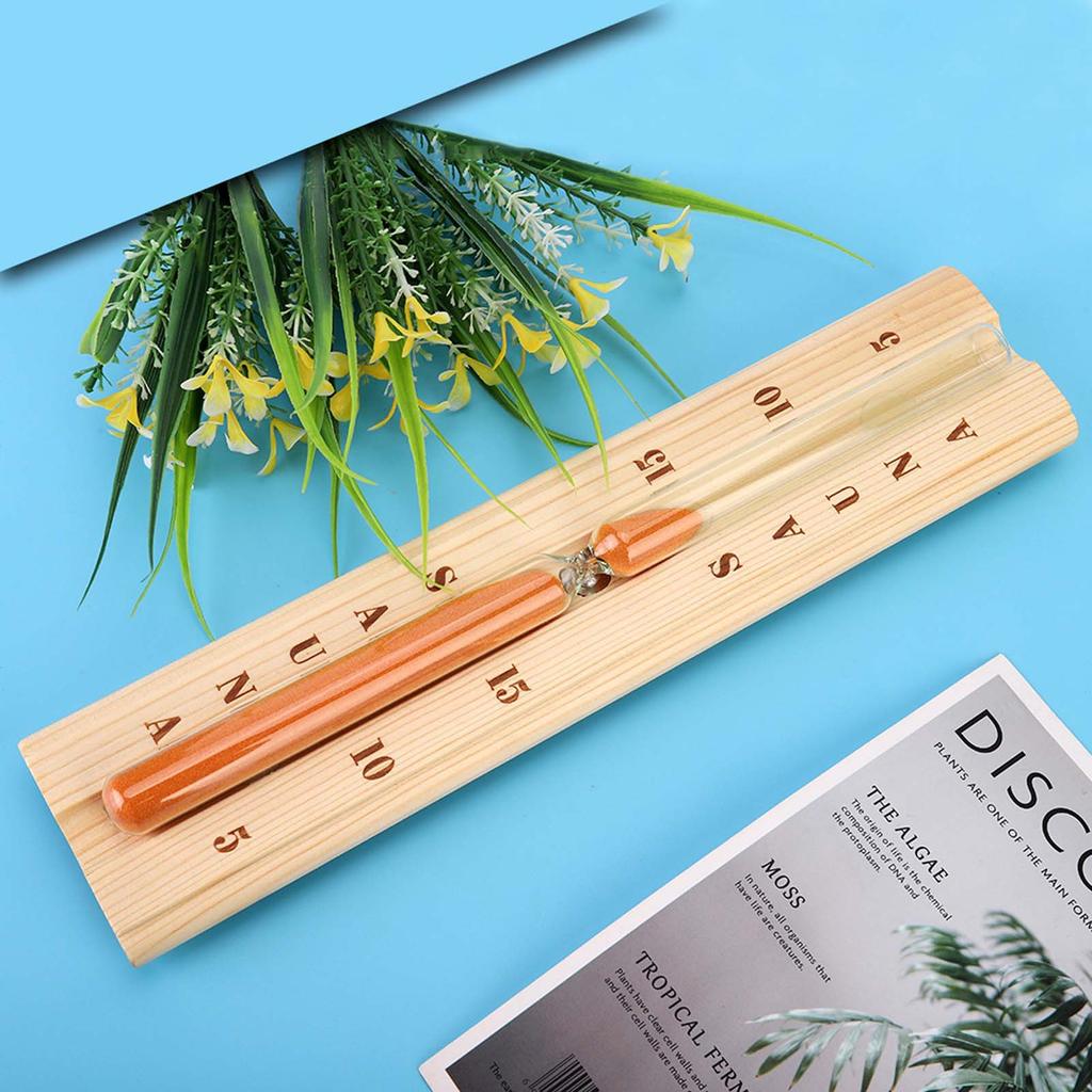 Pine Sauna Hourglass Clock Accurate Heat Resistant Wooden Sand Timer for Spa Bath