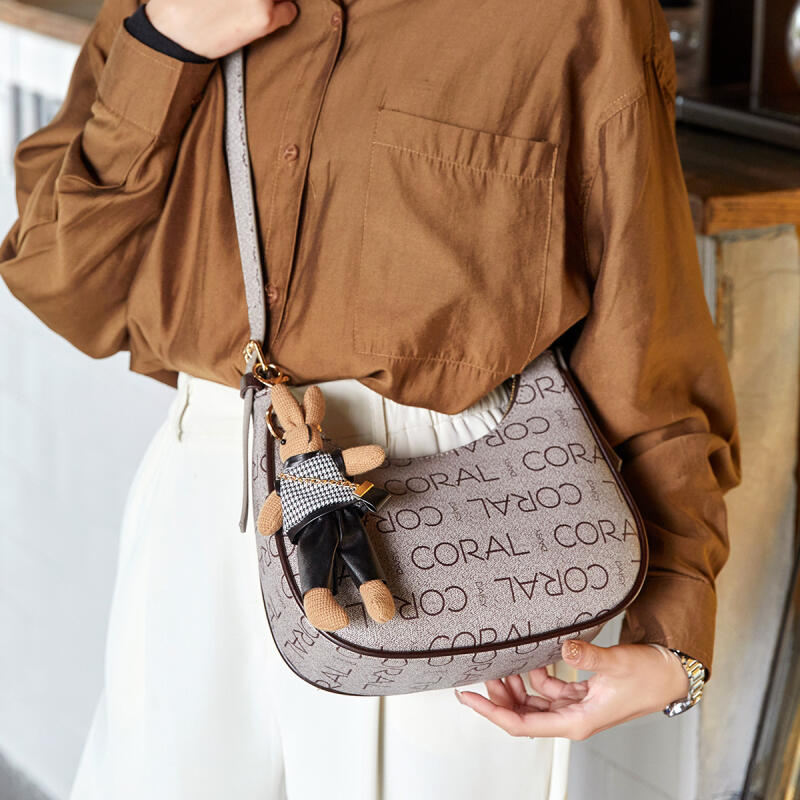 Женские сумки Новая мода Сумка через плечо Трендовый принт Буквы Подмышечные сумки Ручные сумки Досуг Пакет New Moon Сумки через плечо