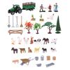 Farm Educational Toy Set 49PCS Including Minaiture Character Animal Models And Gardening Tool Plant Accessories
