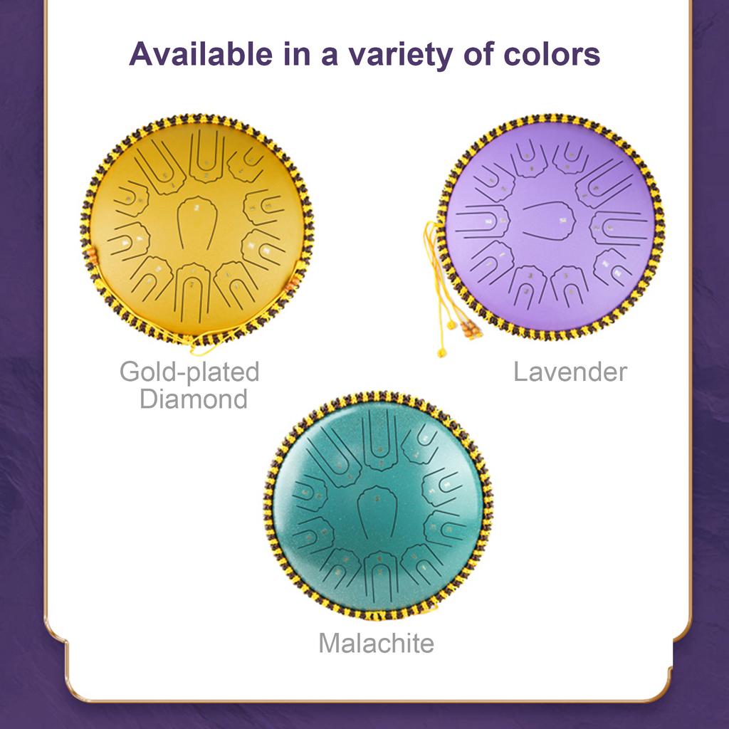 Стальной барабан для языка, 15 дюймов, 21 нота, ударный инструмент C, Balmy Drum с барабанными молотками для