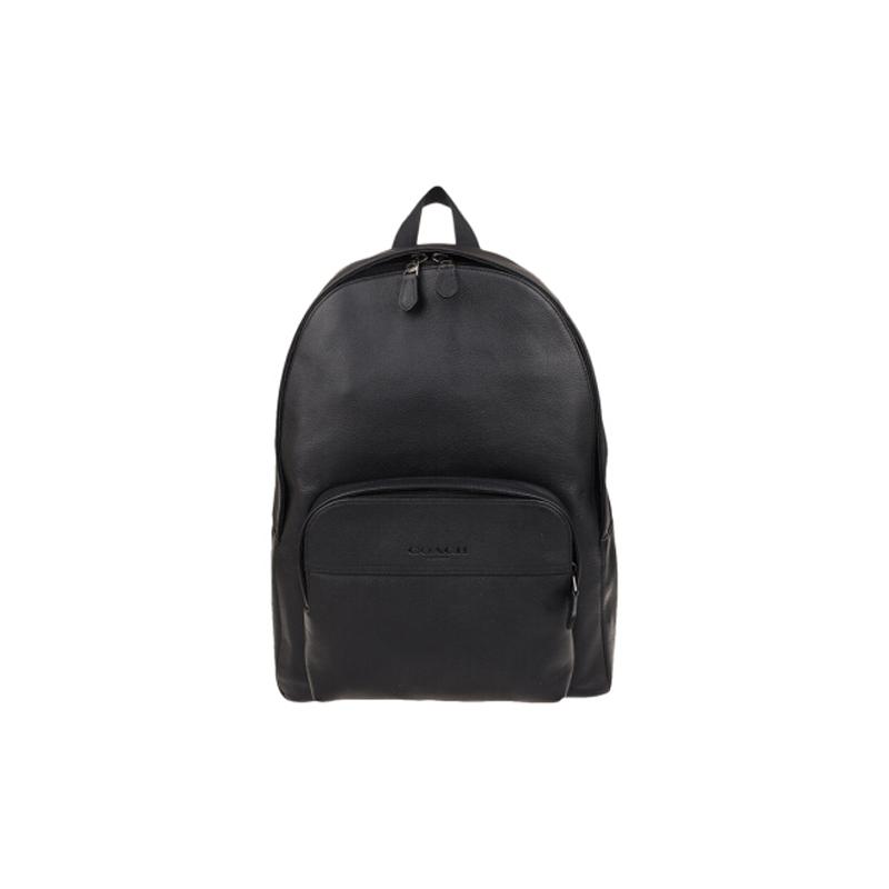 COACH Houston32 Logo embossed leather backpack backpack large size men's black