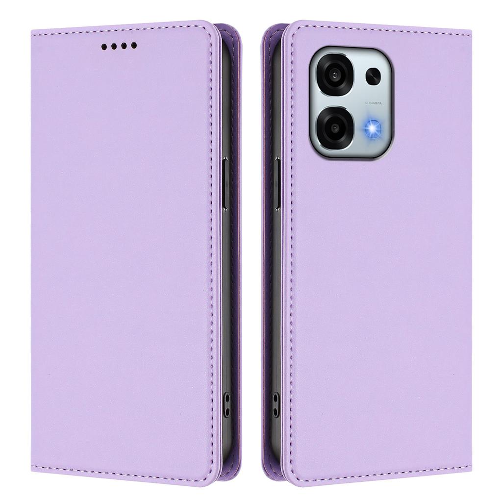 For Oppo A6 5G Leather Wallet Case Magnetic Closure RFID Blocking Phone Cover