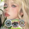 Eyeshare 1pair Gray Color Contact Lenses for Eyes Natural Soft Lens 14.5mm Big Eyes Contacts Annual Use