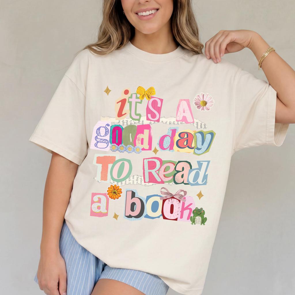 Its A Good Day To Read A Book Shirt Comfort Colors Bookish Shirt Reader Tee Booktok Shirt Book Lover Gift Literary Tee