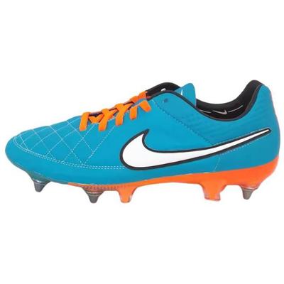Tiempo Legend 5 Удобные Прочные Нескользящие Поддерживающие Сбалансированные Футбольные Бутсы Унисекс Футбольные Бутсы Синий Оранжевый 631614-418