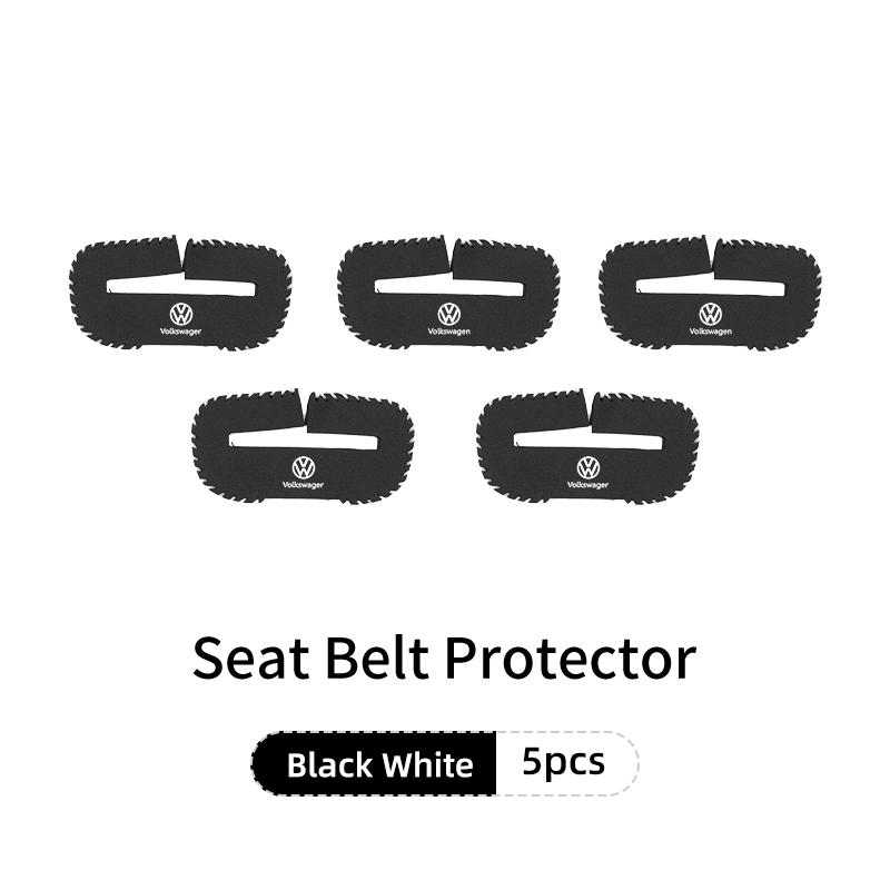 hijk1 Car Seat Belt Buckle Protector Safety Belt Anti-scratch Cover For Volkswagen VW Golf 4 6 GTI Tiguan Passat B5 B6 B7 CC Jetta MK5