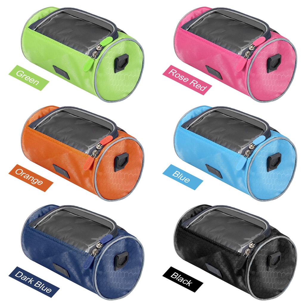 Водонепроницаемая сумка на руль велосипеда Передняя сумка для велосипеда Держатель для телефона с сенсорным экраном Сумка на плечо Сумка MTB