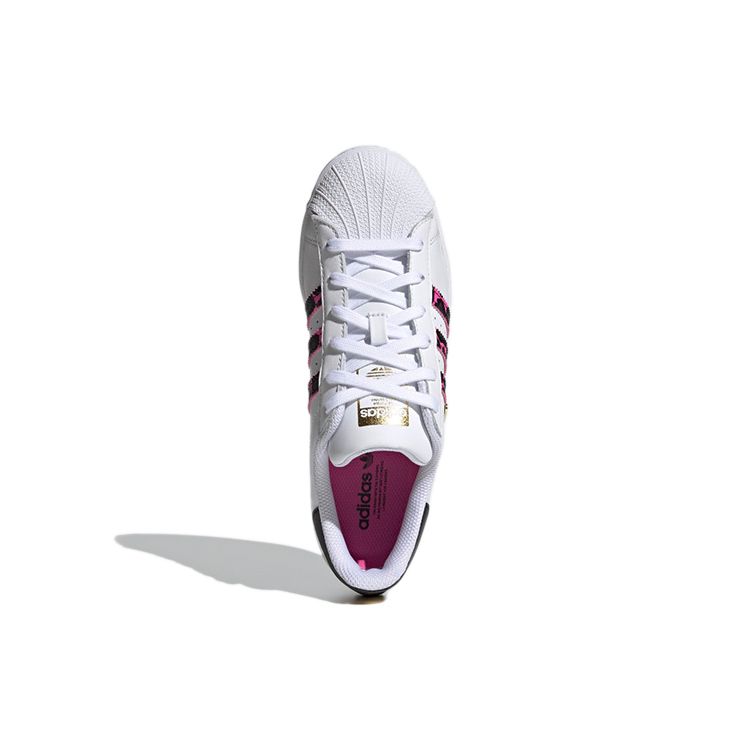 adidas Оригинальные Superstar Синтетическая кожа Прочные Низкие Кеды для скейтбординга Женские Кроссовки Белые Черные Розовые FX6037