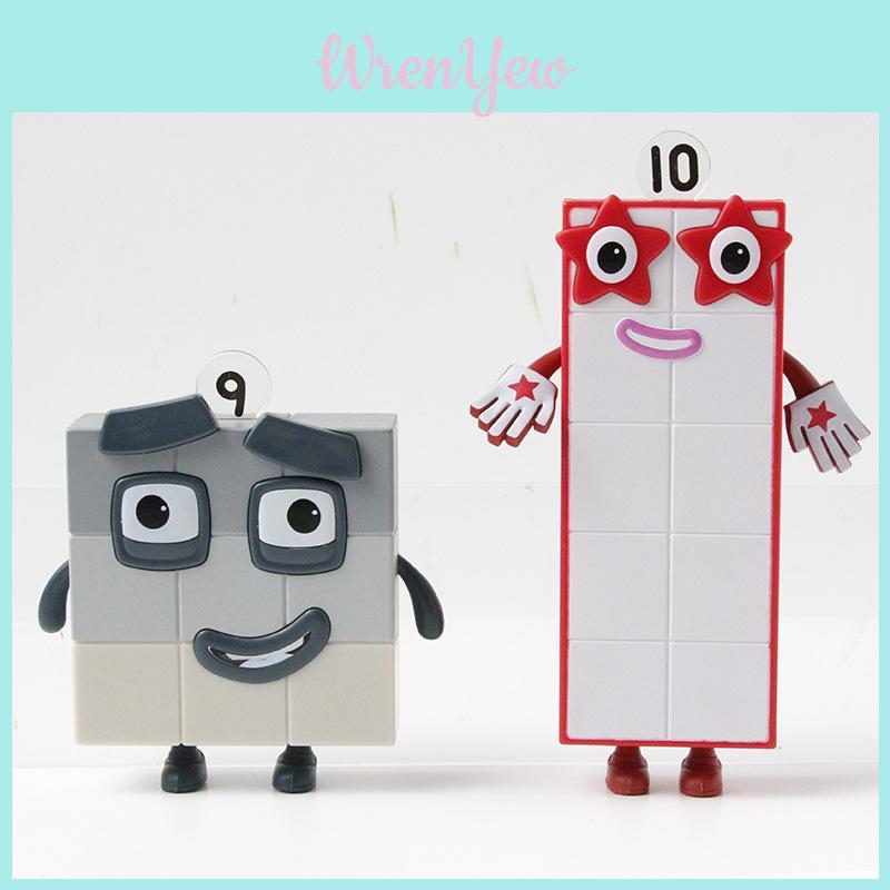 Фигурки из ПВХ серии Numberblocks с милым дизайном для любителей игр и покупателей подарков