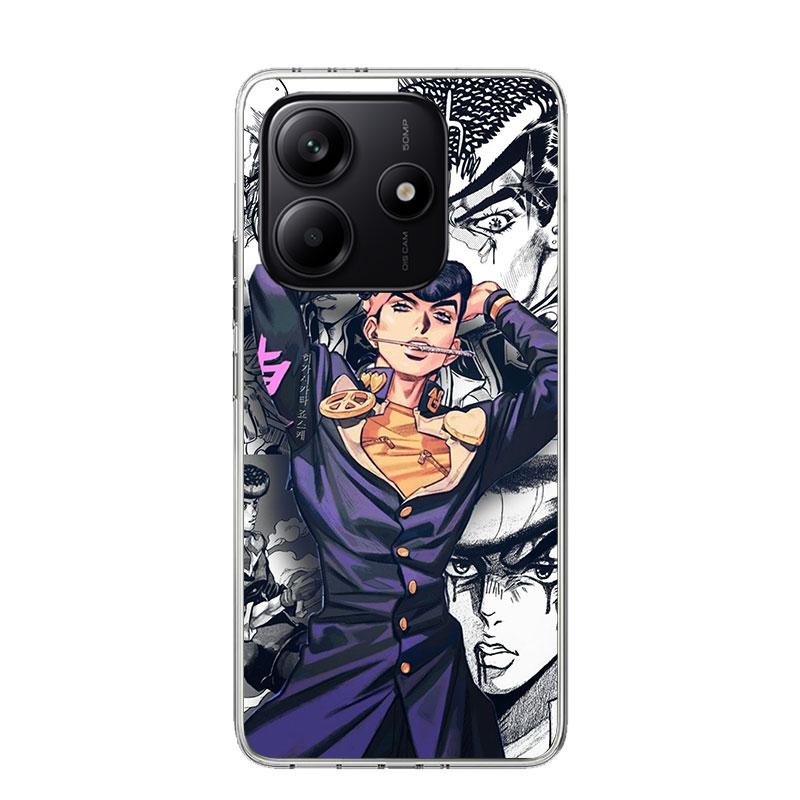 JoJo Adventure Higashikata Josuke Phone Case For Xiaomi Redmi Note 13 14 15 Pro Plus 12S 12 14S 11S 11E 10 10S 11 11T 5G 4G Cove