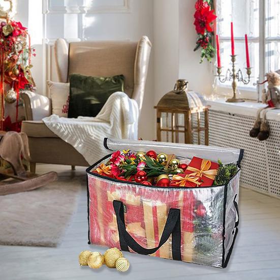 Прозрачные сумки для перемещения, сверхпрочные, с прочной застежкой-молнией, усиленной ручкой, компактная удобная сумка для хранения