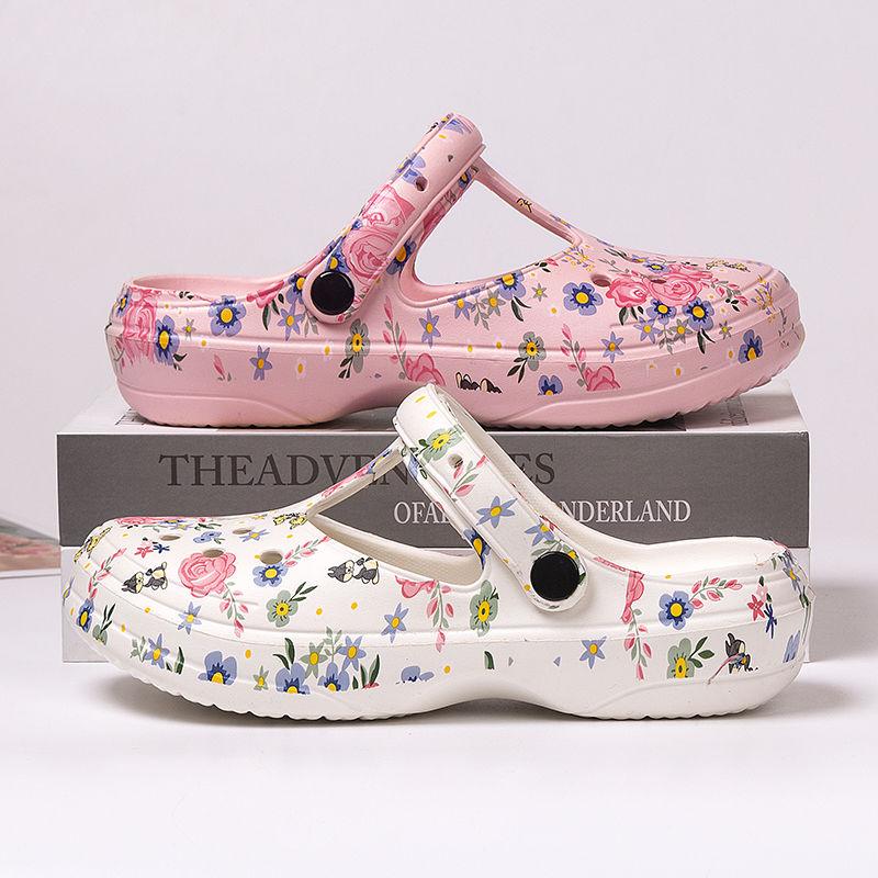 Шлепанцы, мюли, женские тапочки, пляжные сандалии, облачно-зеленые с каблуком, летняя мягкая обувь для женщин 2024 г., 39, акция, уникальная обувь из ЭВА