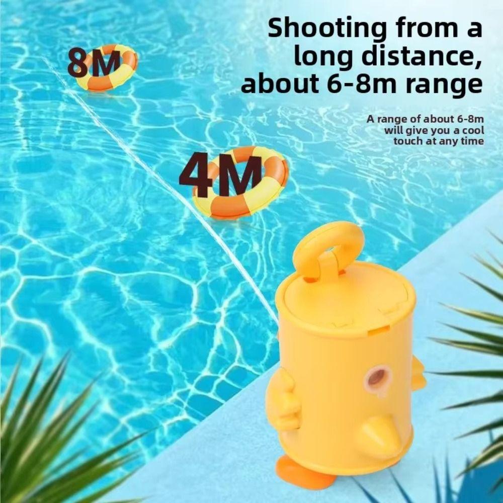 Plush Material Water Spray Toy Tin Can Beach Water Fight For Kids Duck Water Toy  Children Bathing