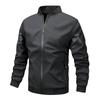 Jacket Men's Jacket Stand Up Collar Slim Fit Baseball Jacket Sports Casual Versatile Plus Size Top