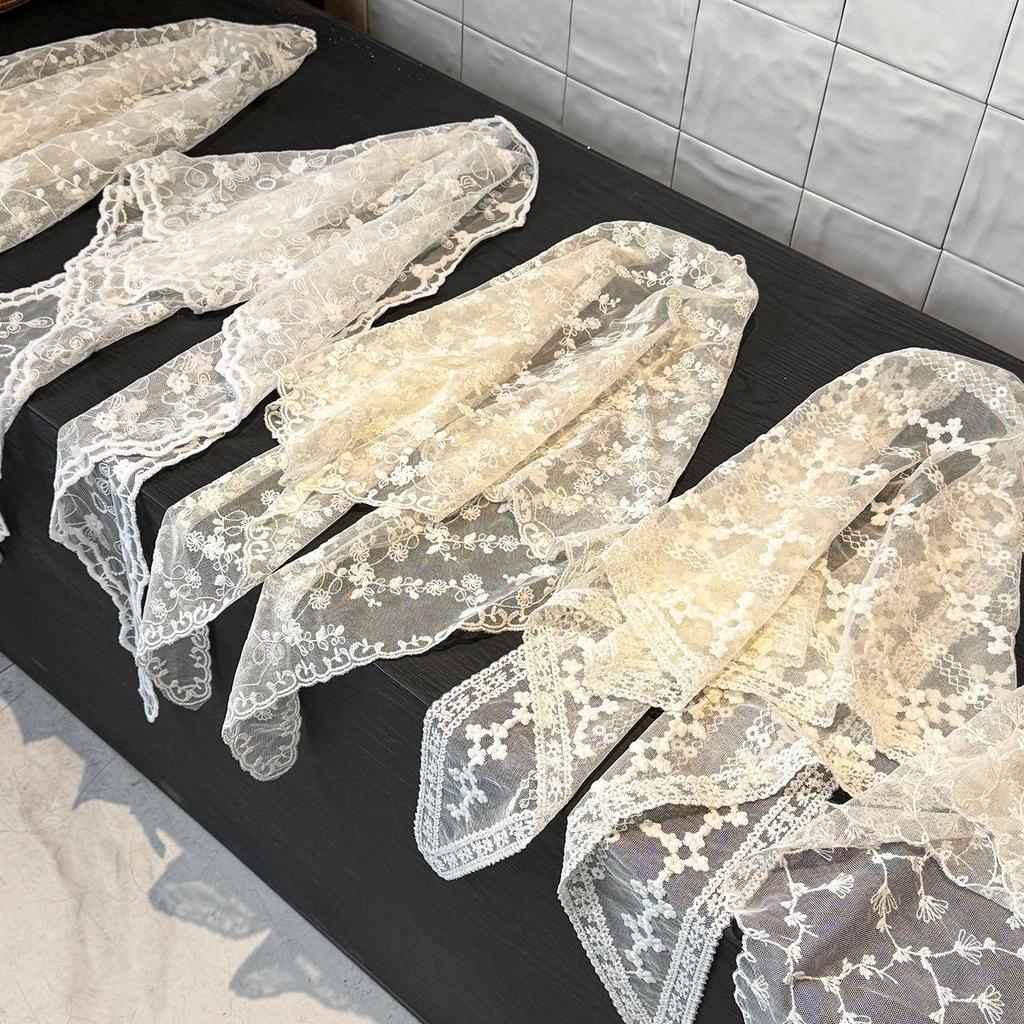 Корейская жаккардовая сетчатая юбка с кружевом и встроенными шортами