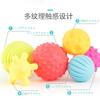 Мяч для малышей Мягкий и для тренировки глаз и пальцев Ранняя портативная развивающая игрушка в подарок для малыша и детских садов Игрушка из 6 частей, Красочная,