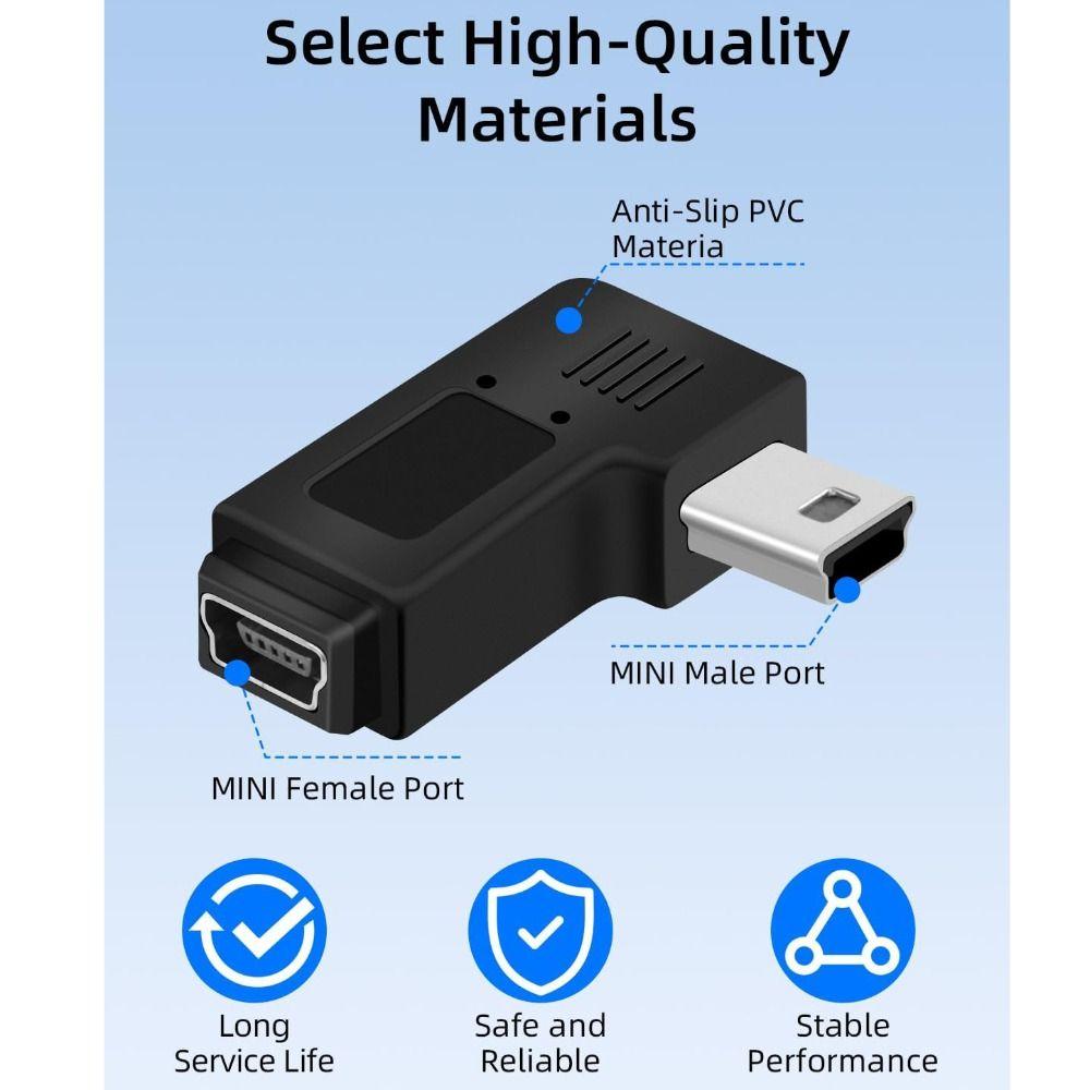 5 Pin Mini USB to USB C Converter 5V Type-C Male to Mini USB Female USB Female Adapter  Phone