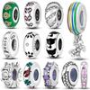 Charms Spacer Beads 925 Silver Bracelet Diy Wheel Stopper Beads With Silicon For DIY Jewelry Making