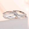The Promise of Love Couple Ring for Men and Women A Simple Love Open Ring Fashion Simple Diamond Ring