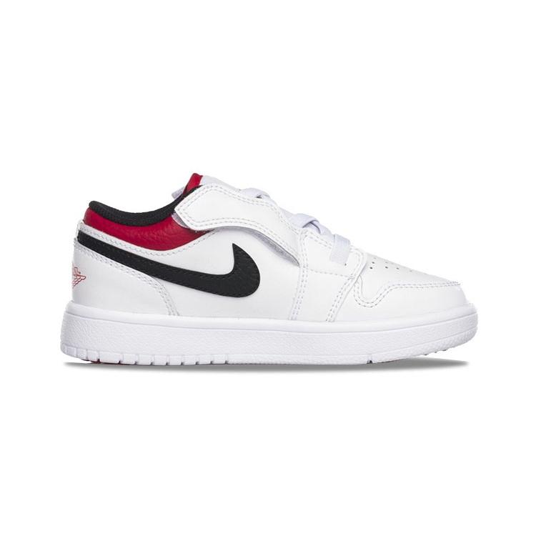 Jordan 1 Low ALT White Gym Red Black PS BQ6066-118