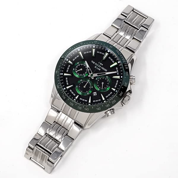 Часы-хронограф Clock House Solar Business Casual Green MBC1003-BK7A мужские