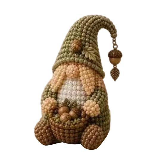 Umbra Studio Gnome Bead Craft Kit, Tiny Beaded DIY Cute Art Kit for Adults Teens Unique Home Decor Handmade Gift