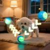 Собачья игрушка-грызунок Собачий мячик-кормушка Мягкие игрушки из ТПР для собак Чистка зубов питомца Сопротивление укусу Пищащая игрушка-мяч для собак Товары для животных
