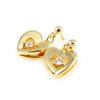 [F7180] - Gold Plated 'Light Heart' Earrings