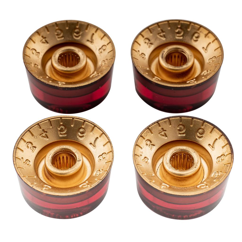 Musiclily Pro Speed Метрические для LP Les Paul Электрические Янтарные Ручки, Стандартные, Гитары, (Набор 4)