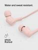 Belkin SoundForm Wired Earphones USB-C Microphone In-Ear Headphones Pink Compatible with iPhone 16 iPad Mini Galaxy S24 Android Devices