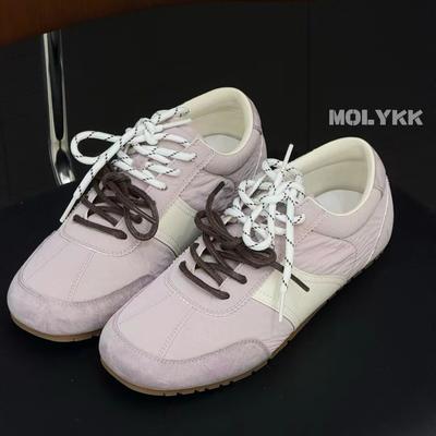 Весенне-летние женские модные новые ретро-дизайнерские цветные макаруны, повседневная спортивная обувь