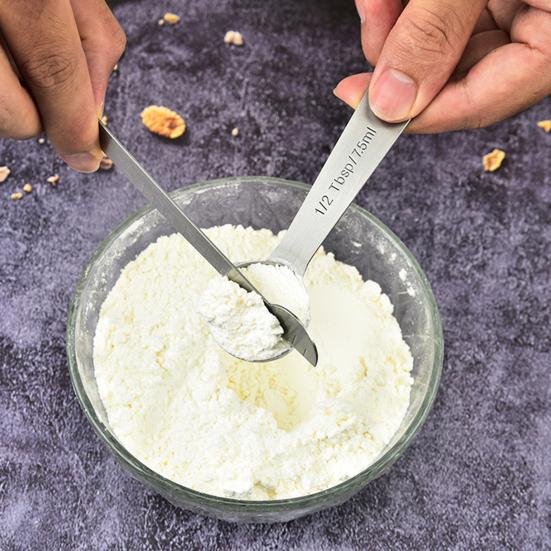 7 шт./компл. мерная ложка с выравнивателем точного измерения, набор мерных ложек для специй из нержавеющей стали для выпечки и приготовления пищи